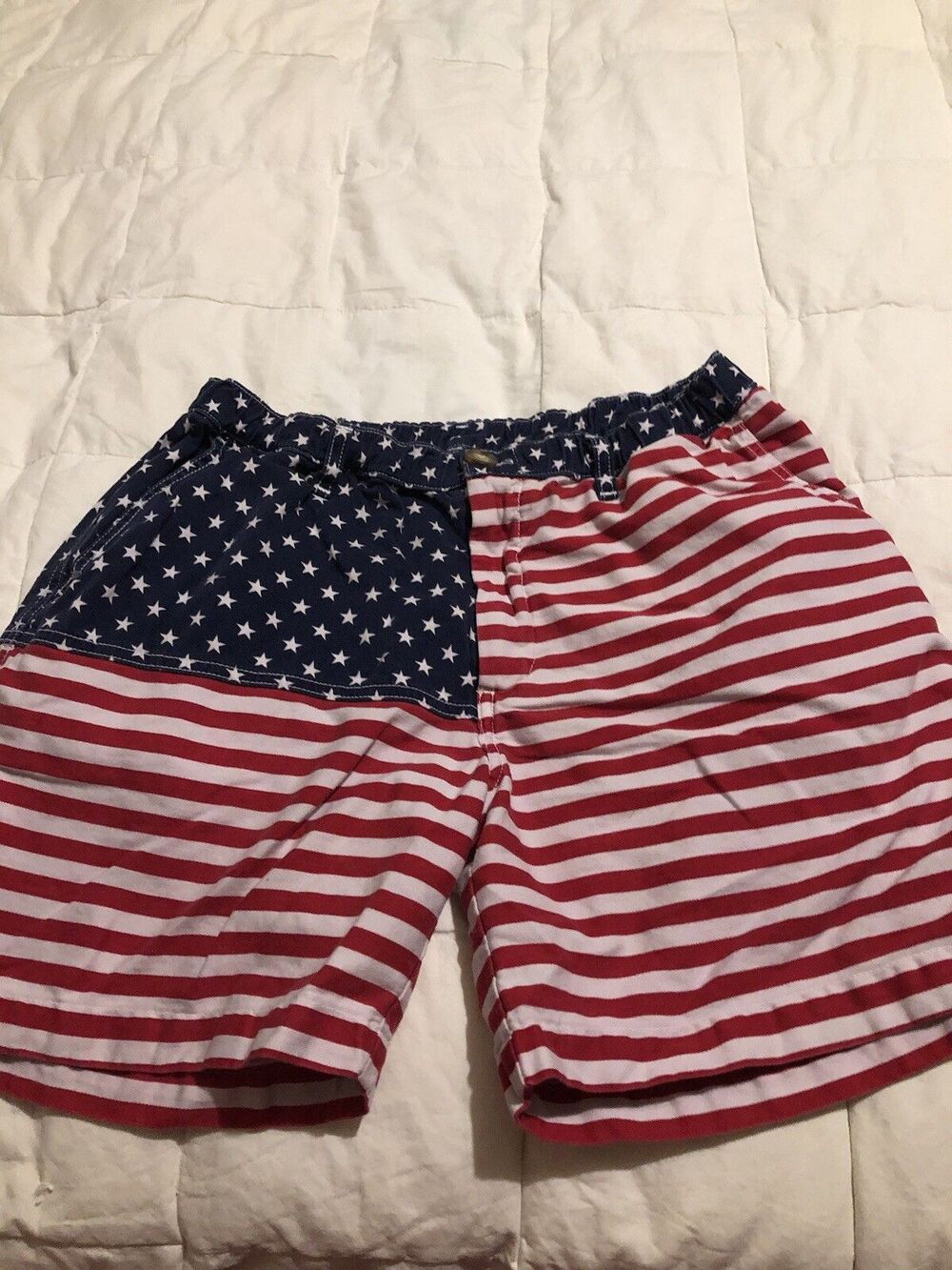Chubbies 'Mericas Shorts 5” Men’s size Medium in Red / White / Blue